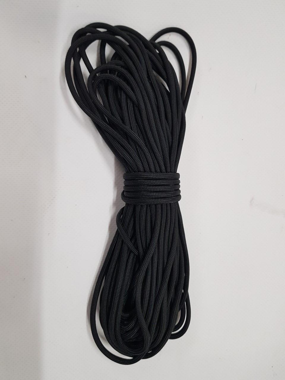 JDH - Paracord Zwart 15M